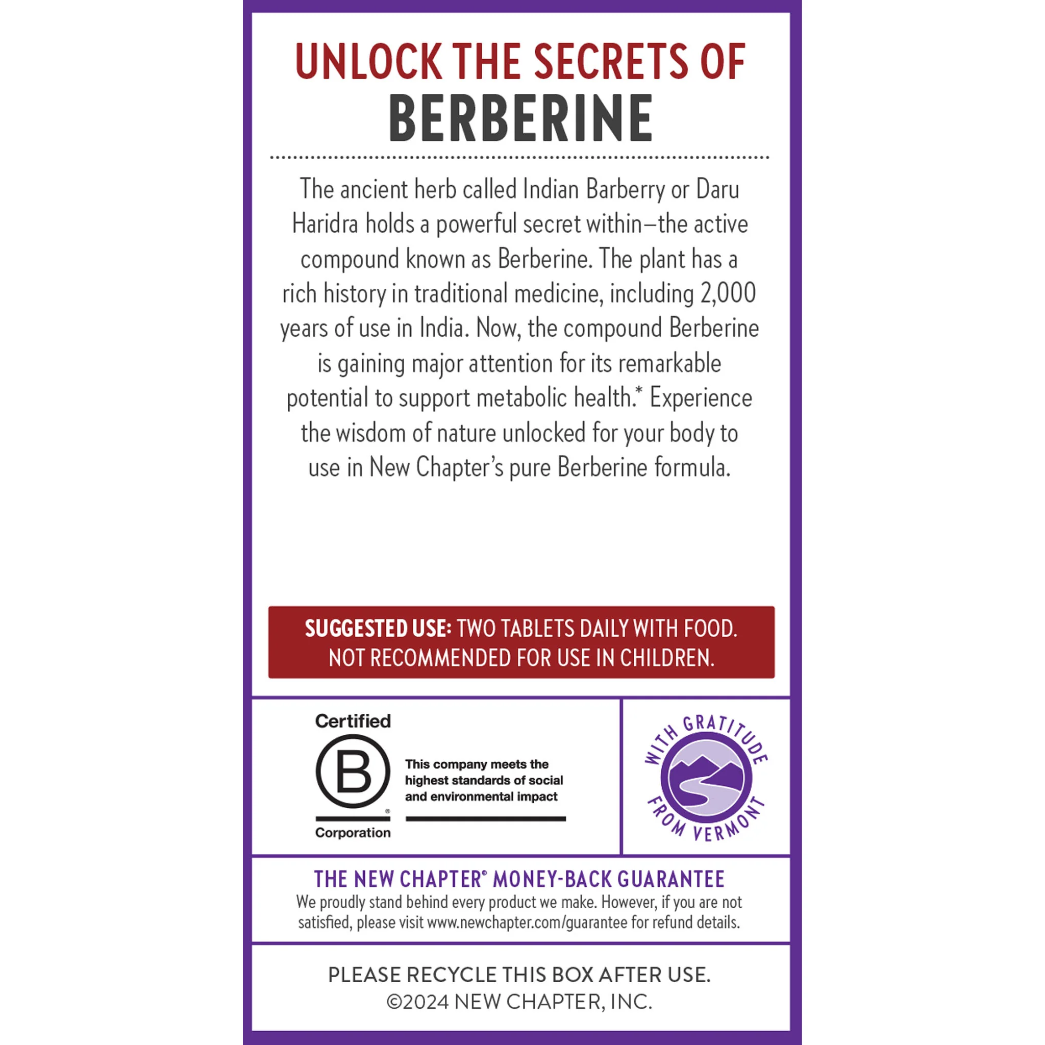 Berberine 1000 mg (per 2-tablet serving) - Image 7