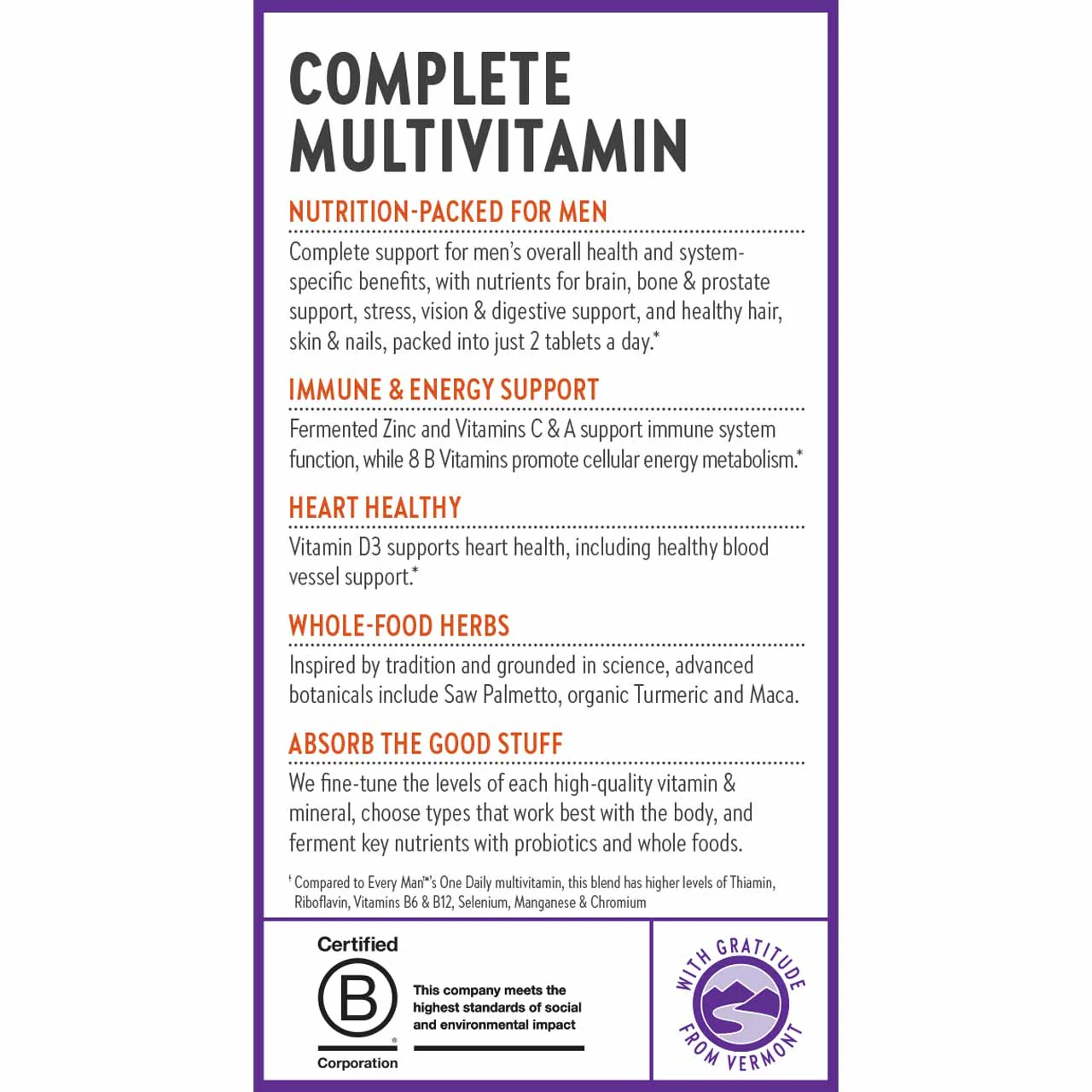 Men's Advanced Multivitamin - Image 6