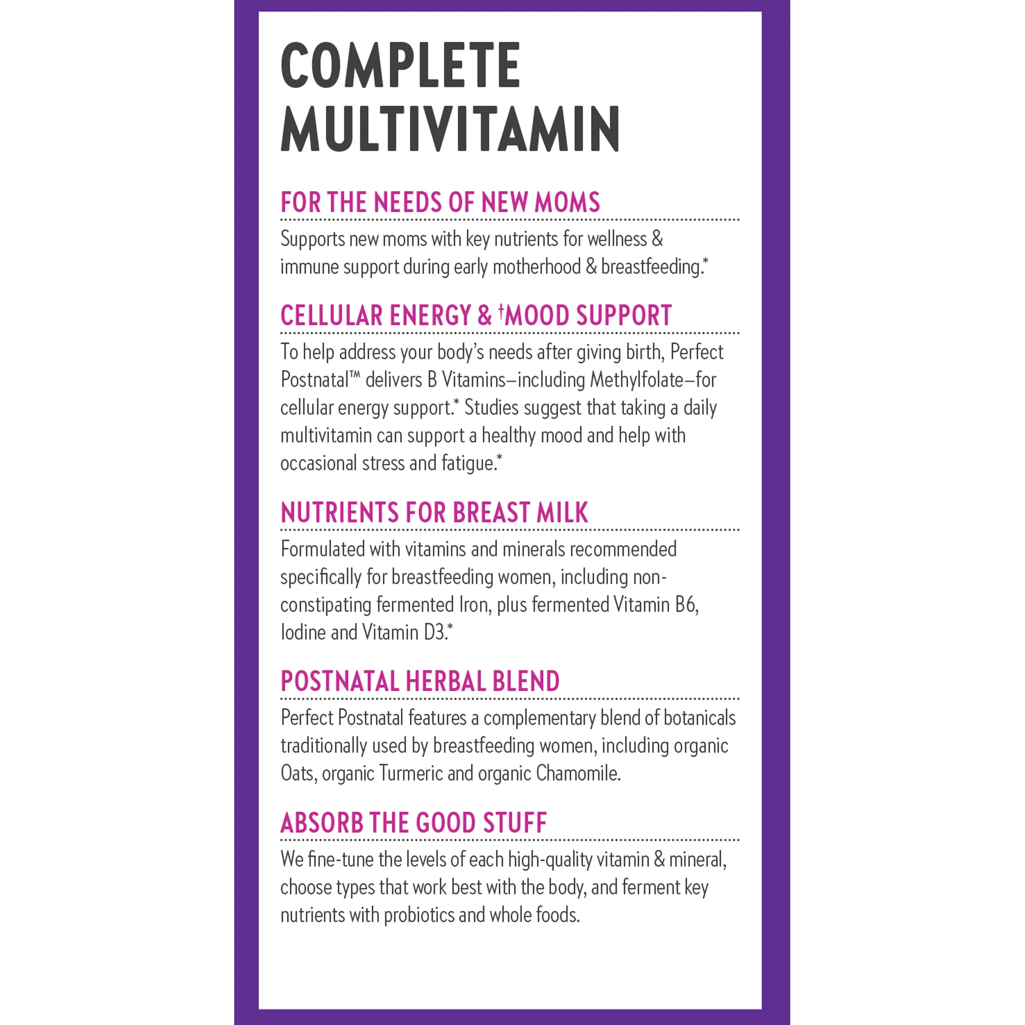 Perfect Postnatal™ Multivitamin - Image 6