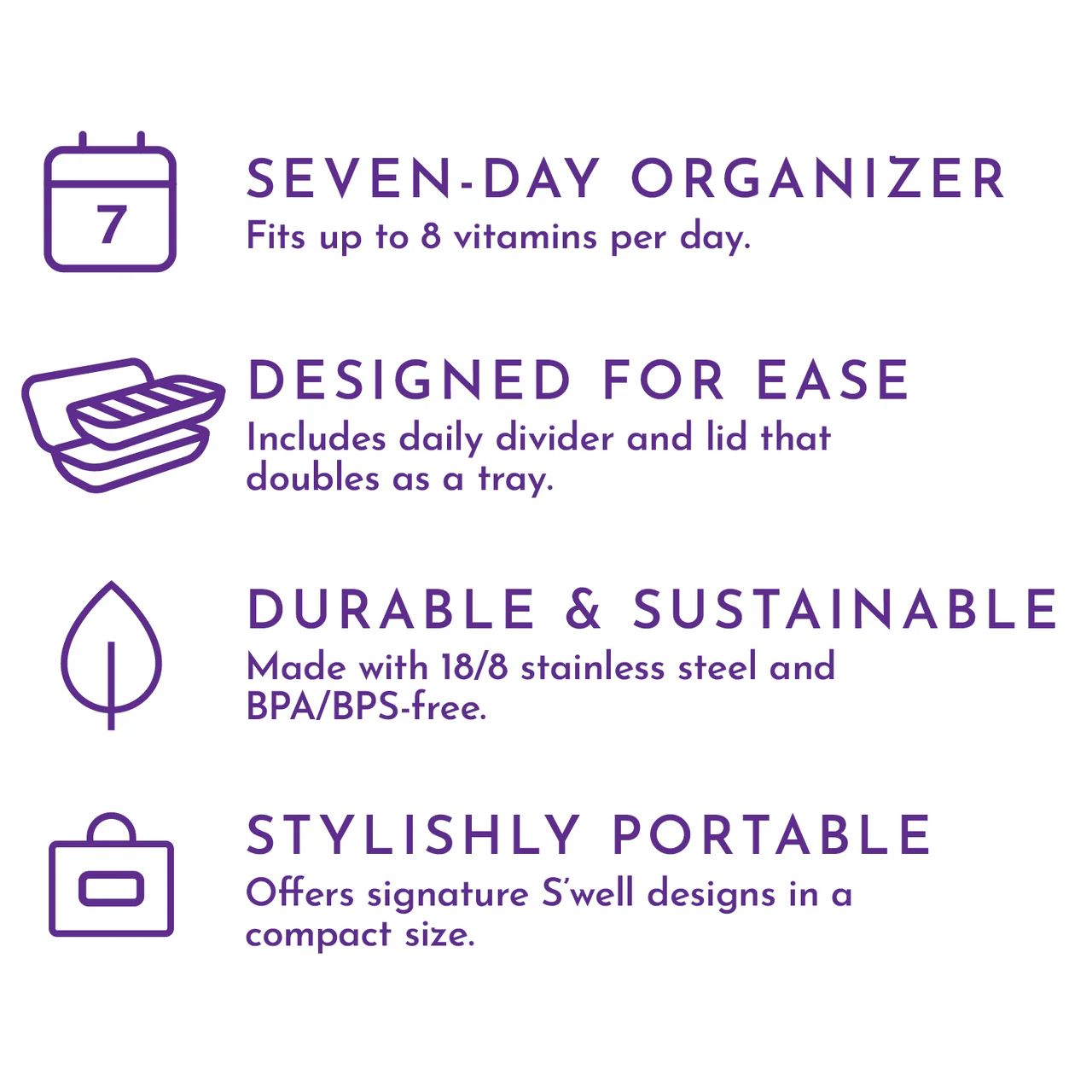 S’well x New Chapter Vitamin Case – Teakwood - Image 6